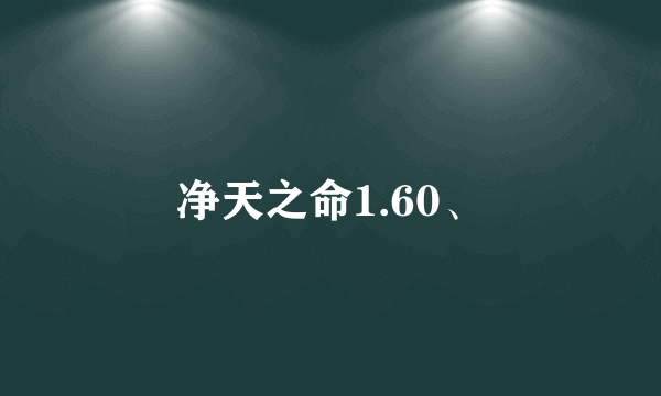 净天之命1.60、