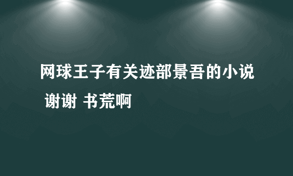 网球王子有关迹部景吾的小说 谢谢 书荒啊