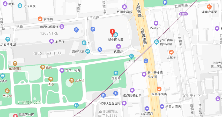 广州十三行服装批发市场具体位置在哪里？