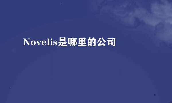 Novelis是哪里的公司