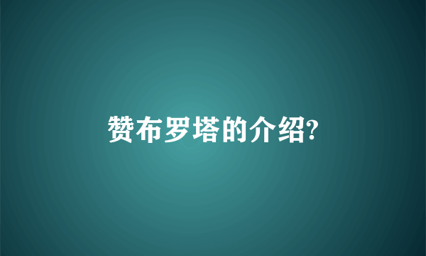 赞布罗塔的介绍?