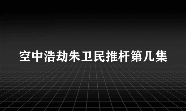 空中浩劫朱卫民推杆第几集