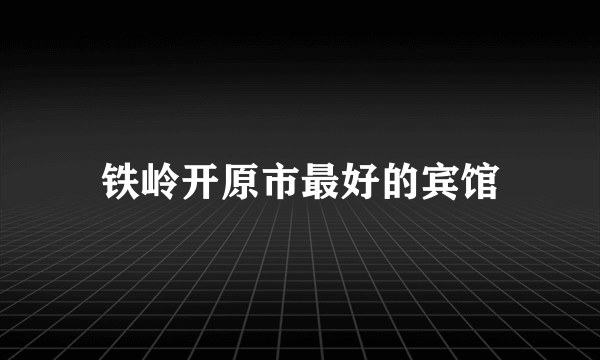 铁岭开原市最好的宾馆