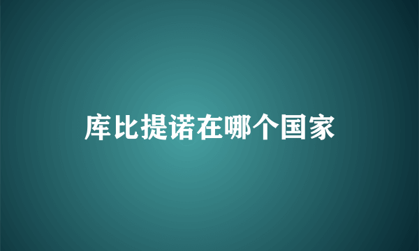 库比提诺在哪个国家