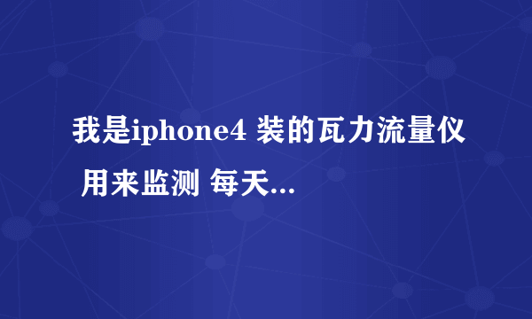 我是iphone4 装的瓦力流量仪 用来监测 每天上网流量消耗的软件，里面有个上网地点的统计功能~~有什么作用