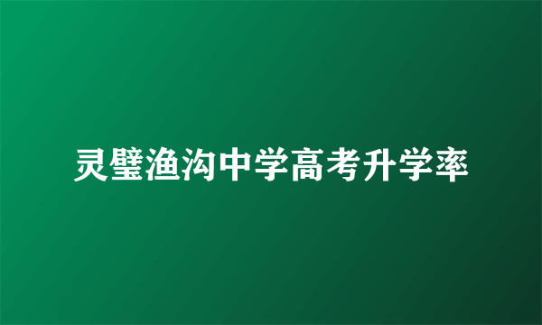 灵璧渔沟中学高考升学率