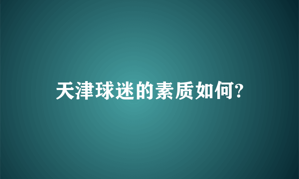 天津球迷的素质如何?