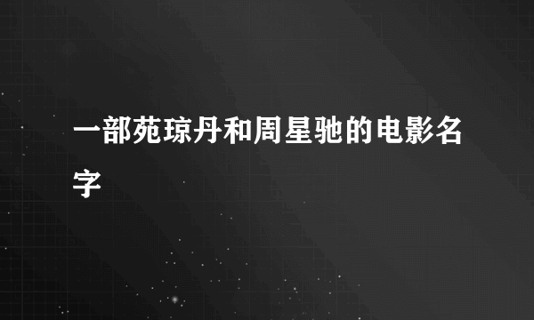 一部苑琼丹和周星驰的电影名字