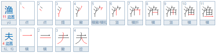 渔夫的拼音是什么