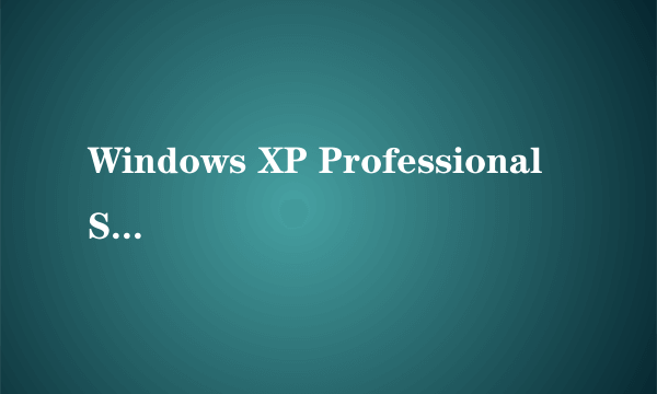 Windows XP Professional SP2简体中文版