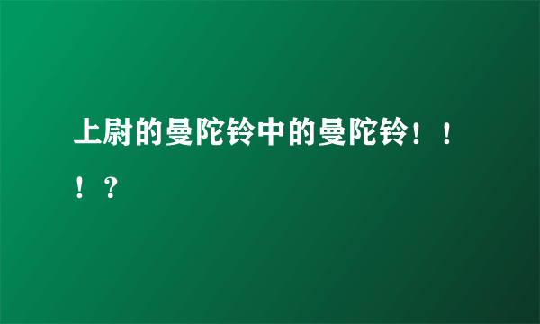 上尉的曼陀铃中的曼陀铃！！！？